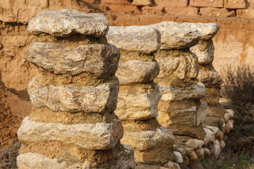 Ruins of the biblical Beersheba, Tel Be'er Sheva, Israel