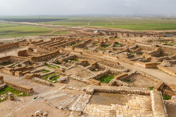 Ruins of the biblical Beersheba, Tel Be'er Sheva, Israel