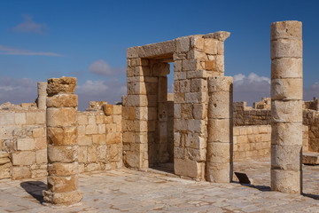 Ruins of the ancient Avdat settlement, Negev, Israel