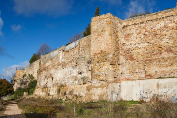 Fototapeta na wymiar Medieval city walls of Salamanca, Spain