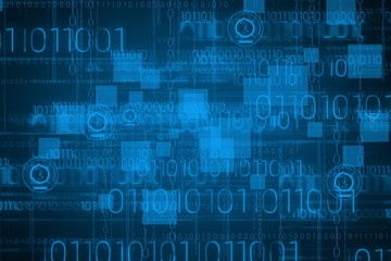 Obraz premium data and icons graphics