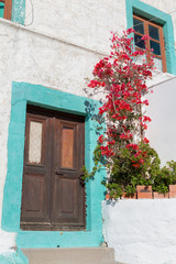 Obraz na płótnie Canvas Old door in Greek island of Patmos