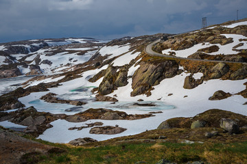 Melting Ice in the Scandinavian Mountains