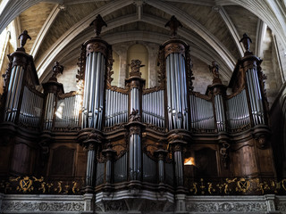 Organ in the Cathedral of St Andrew in Bordeaux