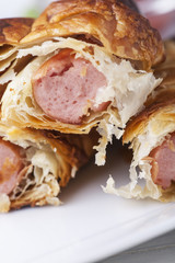 Frankfurter Würstchen in Blätterteig