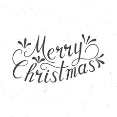 Merry Christmas Lettering Design