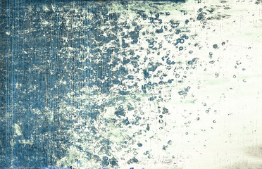 Paint washed off the wood panel