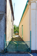 Passage between the house