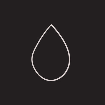 recommend clip art: Water drop sketch icon.