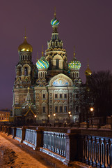Obraz premium Cathedral Savior on Blood Saint Petersburg Russia