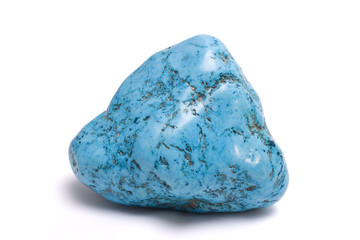 Turquoise stone isolated