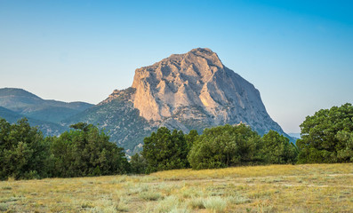 Fototapeta premium Mount Sokol in the Novy Svet in Crimea
