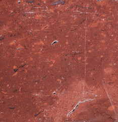 Surface of the mineral red jasper.