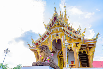 Fototapeta premium Wat Pa Saeng Arun temple Khon Kaen, Thailand.