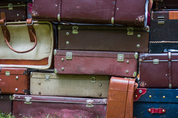 old vintage bag suitcases