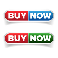 Fototapeta premium Buy Now button set vector