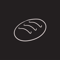 Loaf sketch icon.