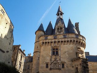 Fototapeta premium View of the Exterior of Porte Cailhau (Palace Gate) in Bordeaux