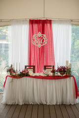 wedding decor registration of tables