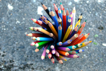 Bouquet of Colored Pencils