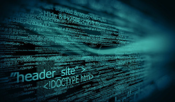 Code, HTML web programming  background