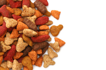 Cat food isolated on a white background