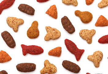 Cat food isolated on a white background