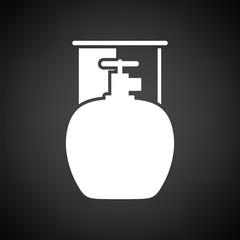 Camping gas container icon