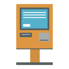 ATM icon vector