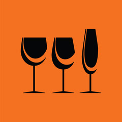 Glasses set icon