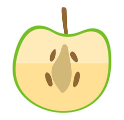 Apple slice vector