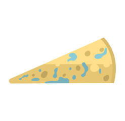 Cheese slices isolated vector