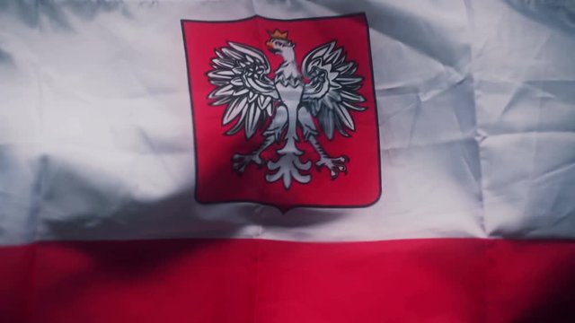 Flag of Poland footage