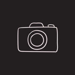 Camera sketch icon.