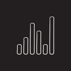 Equalizer sketch icon.