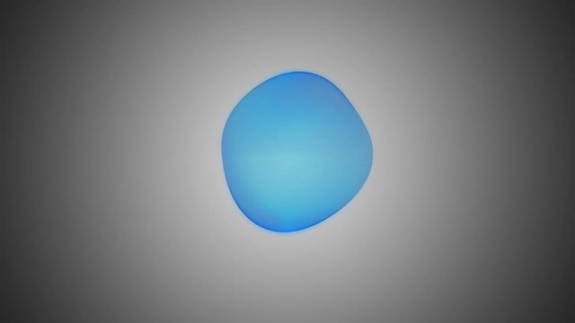 metamorphose of amorphous sphere, spherical ondulation, abstract animation of future shape 4K