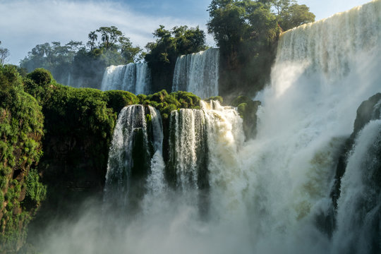 The powerfull of  Iguazu falls, Argentina