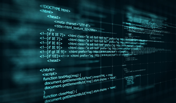 Code, HTML web programming  background