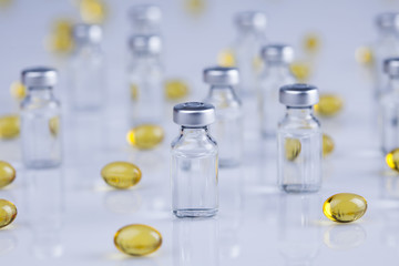 Closeup of medical, healthy background