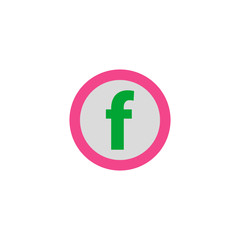 Letter F Icon Vector