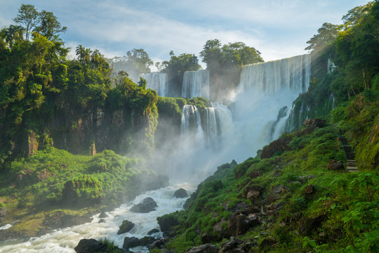 View point of Iguazu falls, Argentina