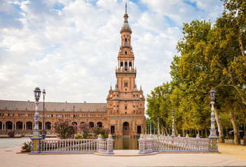 Fototapeta na wymiar Seville Spain Square