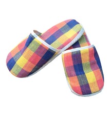 Colorful house slipper isolated on white background