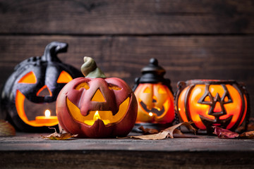 Traditional scary halloween holiday background