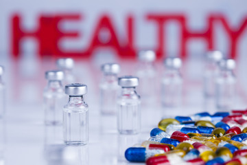 Healthy background, Pills, Tablets, Capsule background