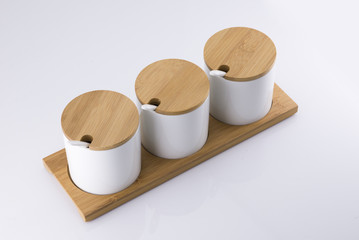 Three ceramic cups