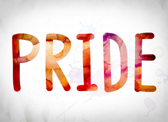 Pride Concept Watercolor Word Art