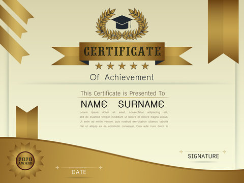 Graceful certificate template