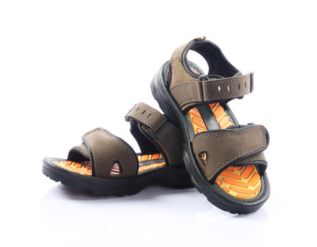 Children's footwear isolated on a white

