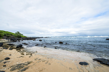 Fototapeta na wymiar Aliomanu Beach,Kauai,Hawaii